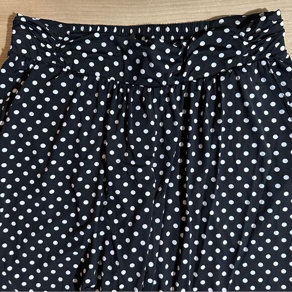 Lands' End Black and White Polka Dotted Slinky Pants Size Medium 10-12 - Picture 8 of 10